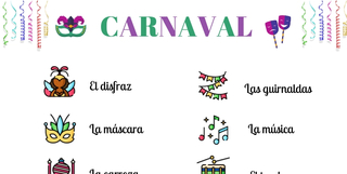 ficha vocabulario carnaval