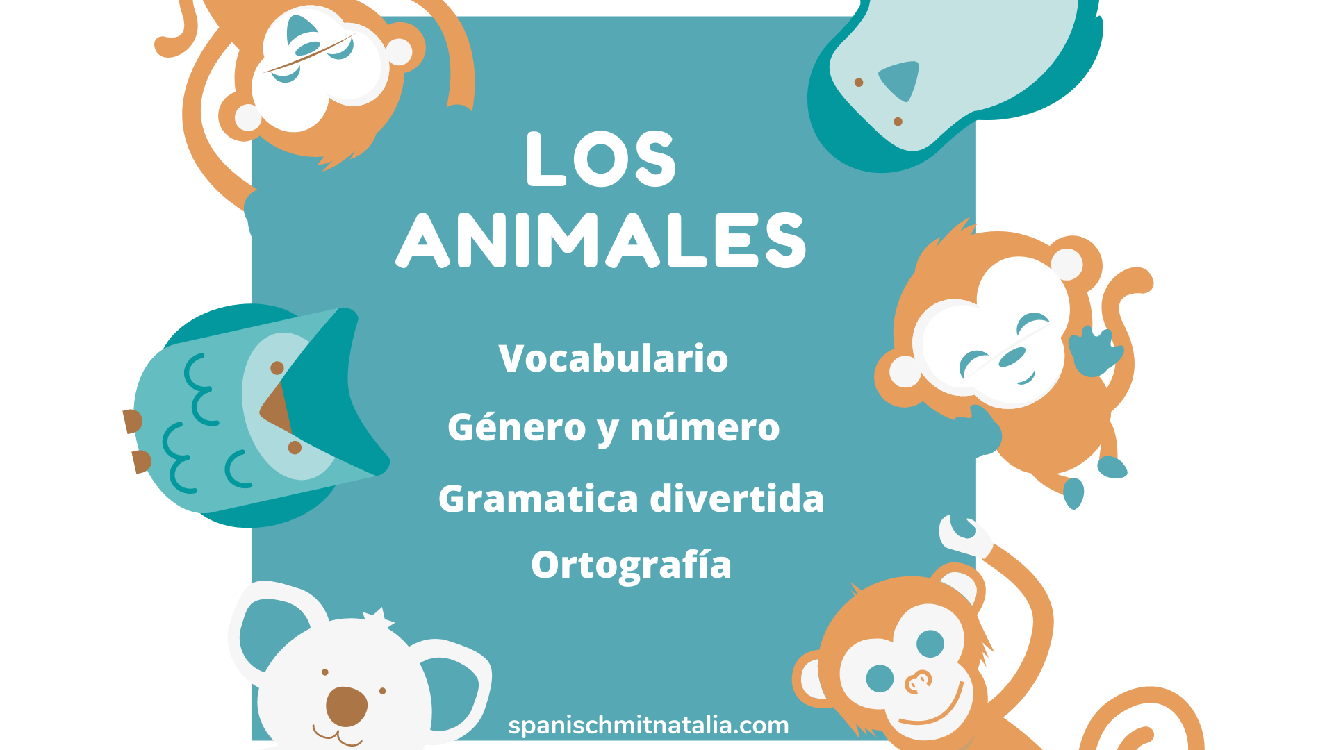  los animales en español